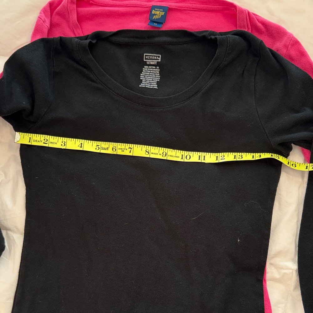 Merona Long Sleeve Tee Black  XS